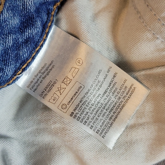 &DENIM GIRLFRIEND CUT Distressed Jeans 32 - Picture 14 of 16